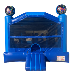 15 X 15 Blue Obstacle Bounce House